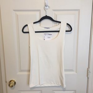 NWT Cream Zara Basic Tank Top